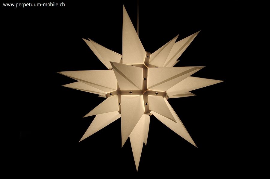 White Herrnhut Star Kit in paper, 60cm