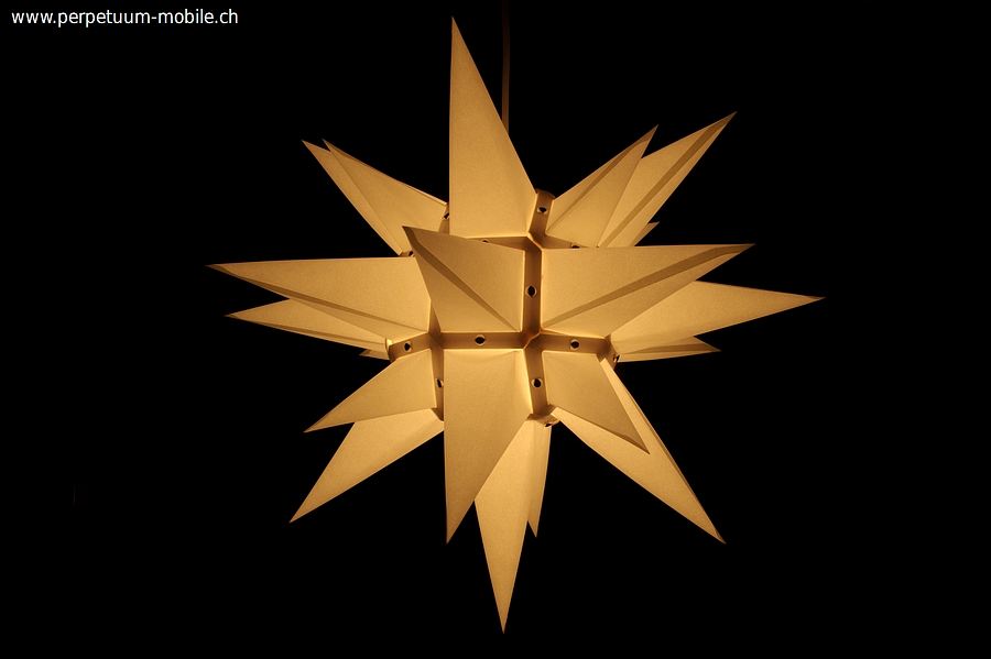 Yellow Herrnhut Star Kit in paper, 60cm